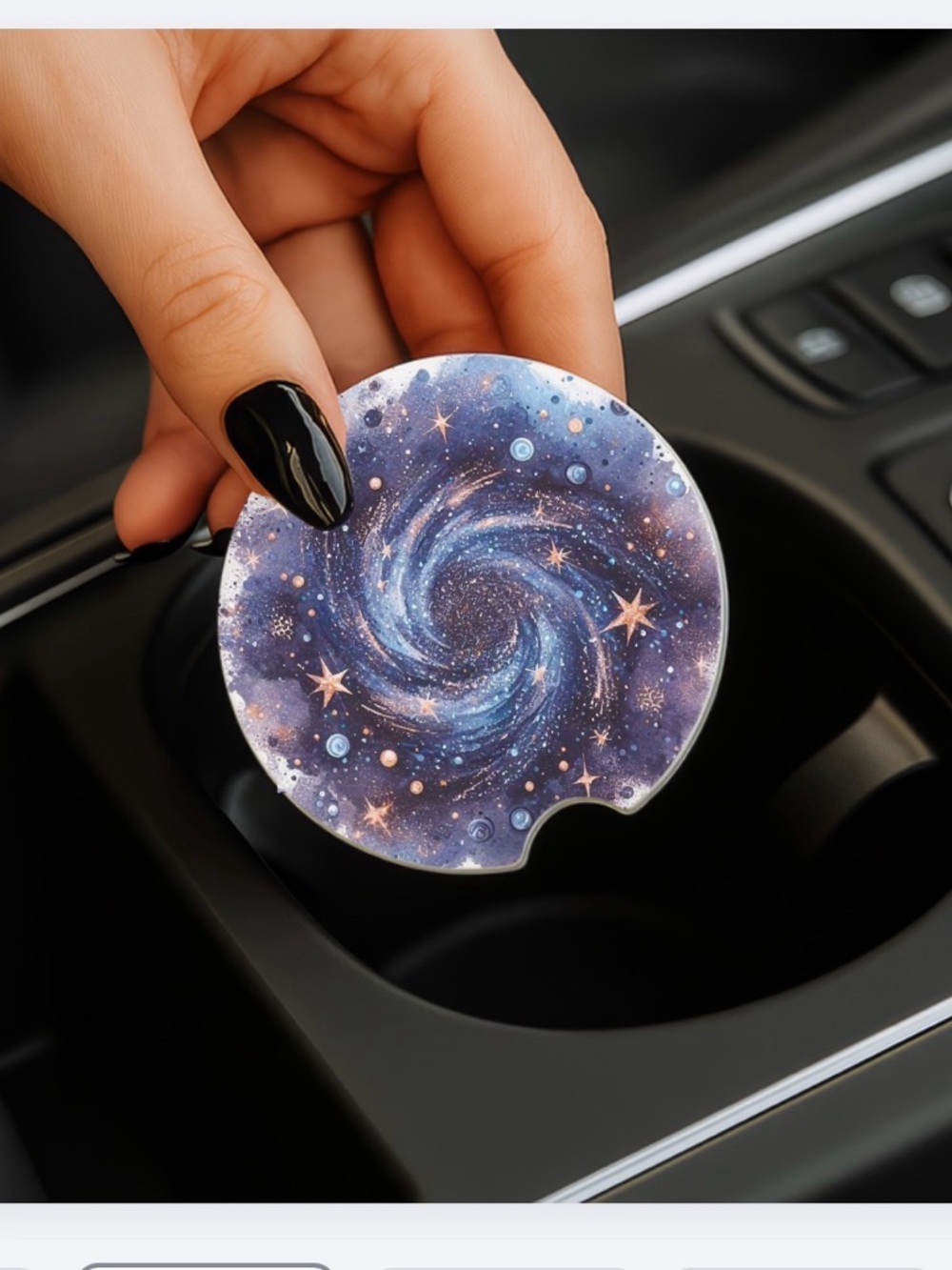 Neoprene Car Coasters - Custom text can be added